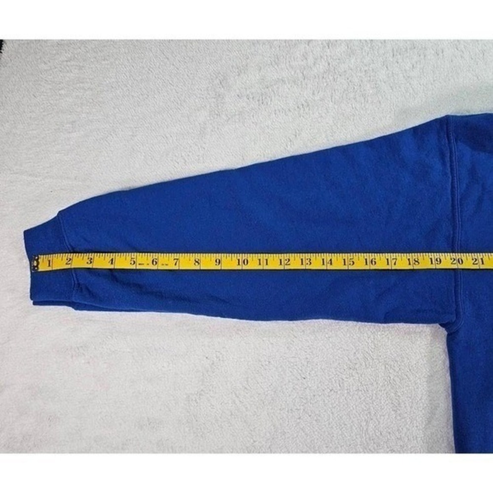 Gildan We Stand For The Flag We Kneel For The Cross‎ Blue Graphic Hoodie Mens L - Picture 7 of 11
